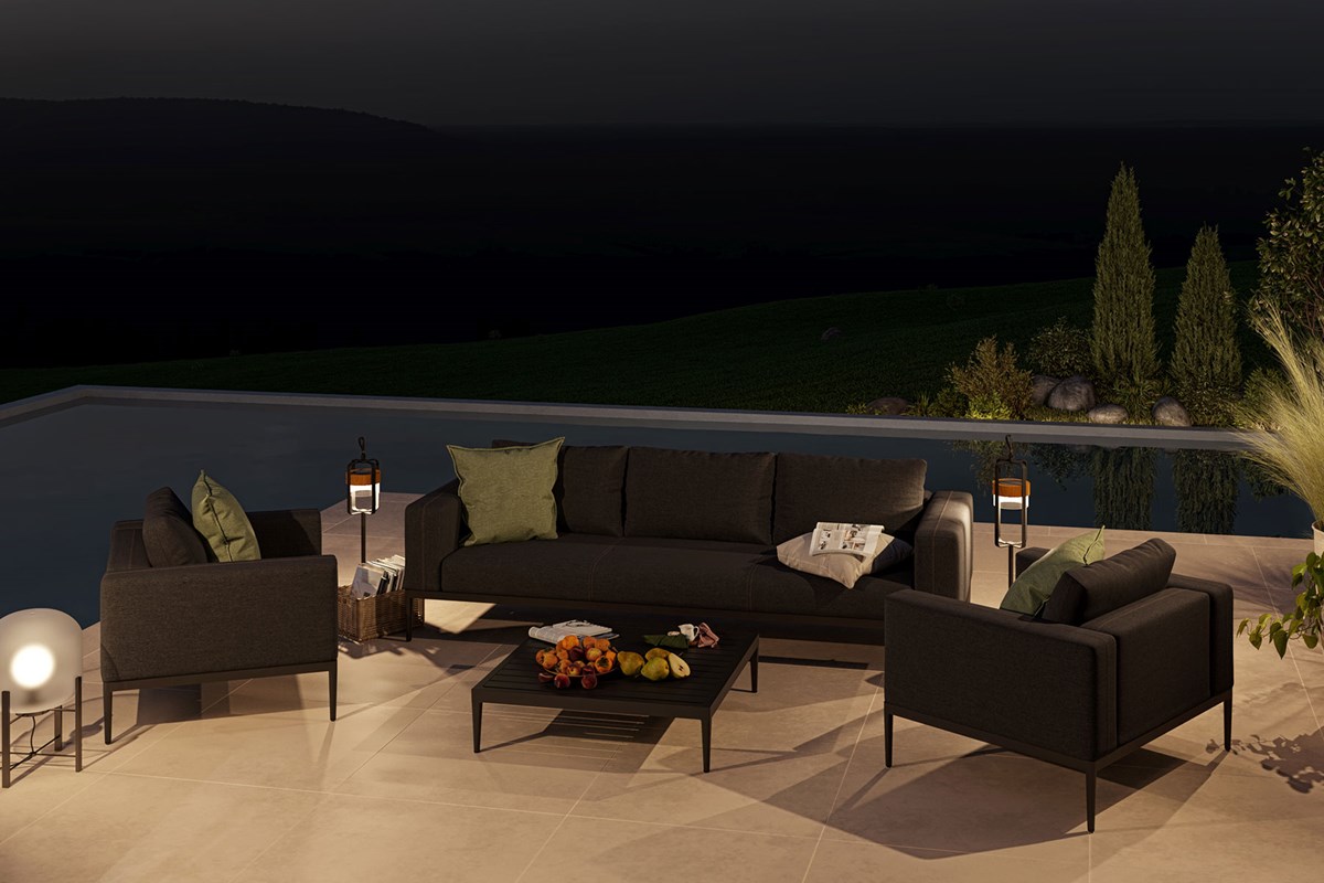 Eve 3 Seat Sofa With Square Coffee Table Maze