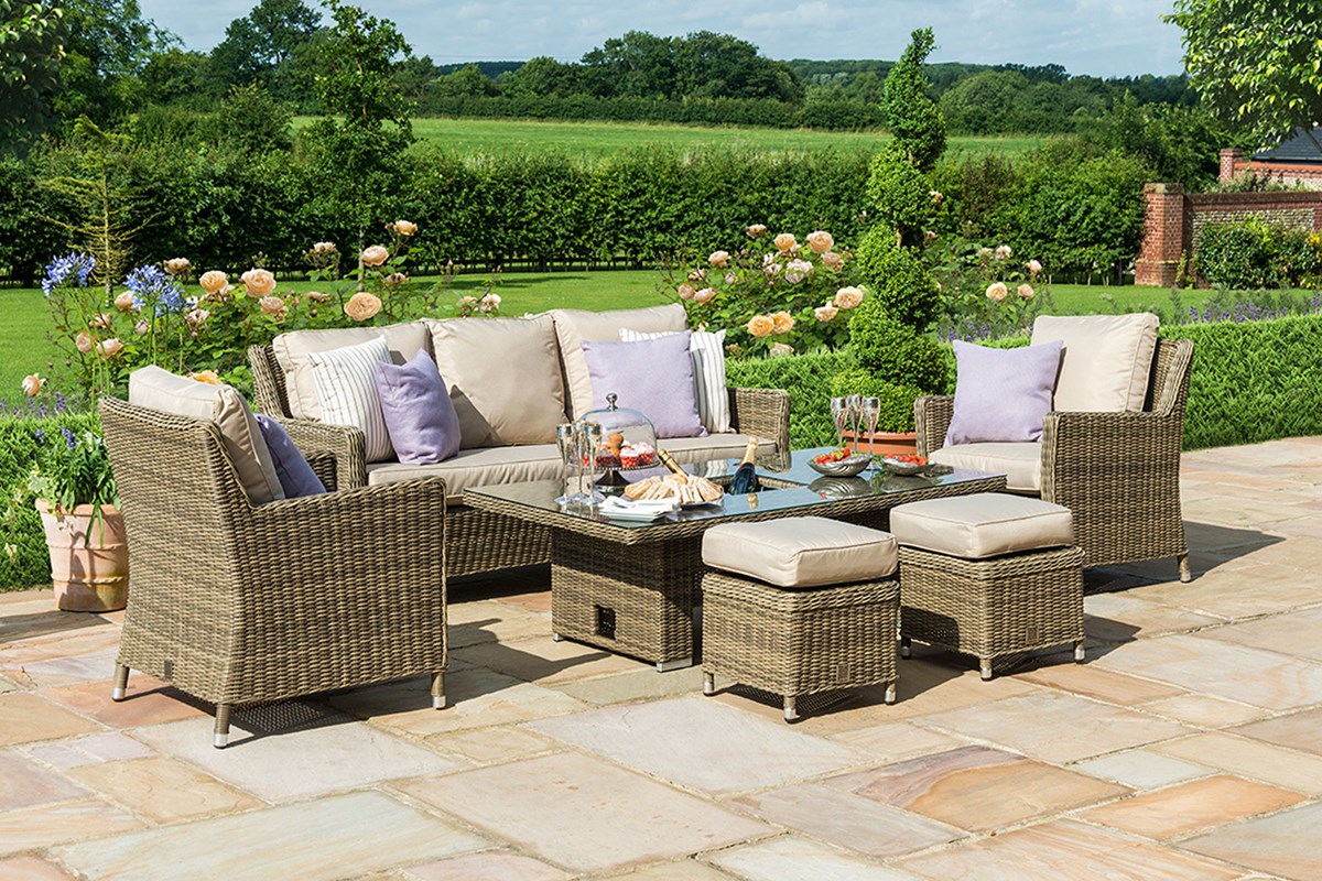 Winchester Sofa Dining With Ice Bucket & Rising Table Maze